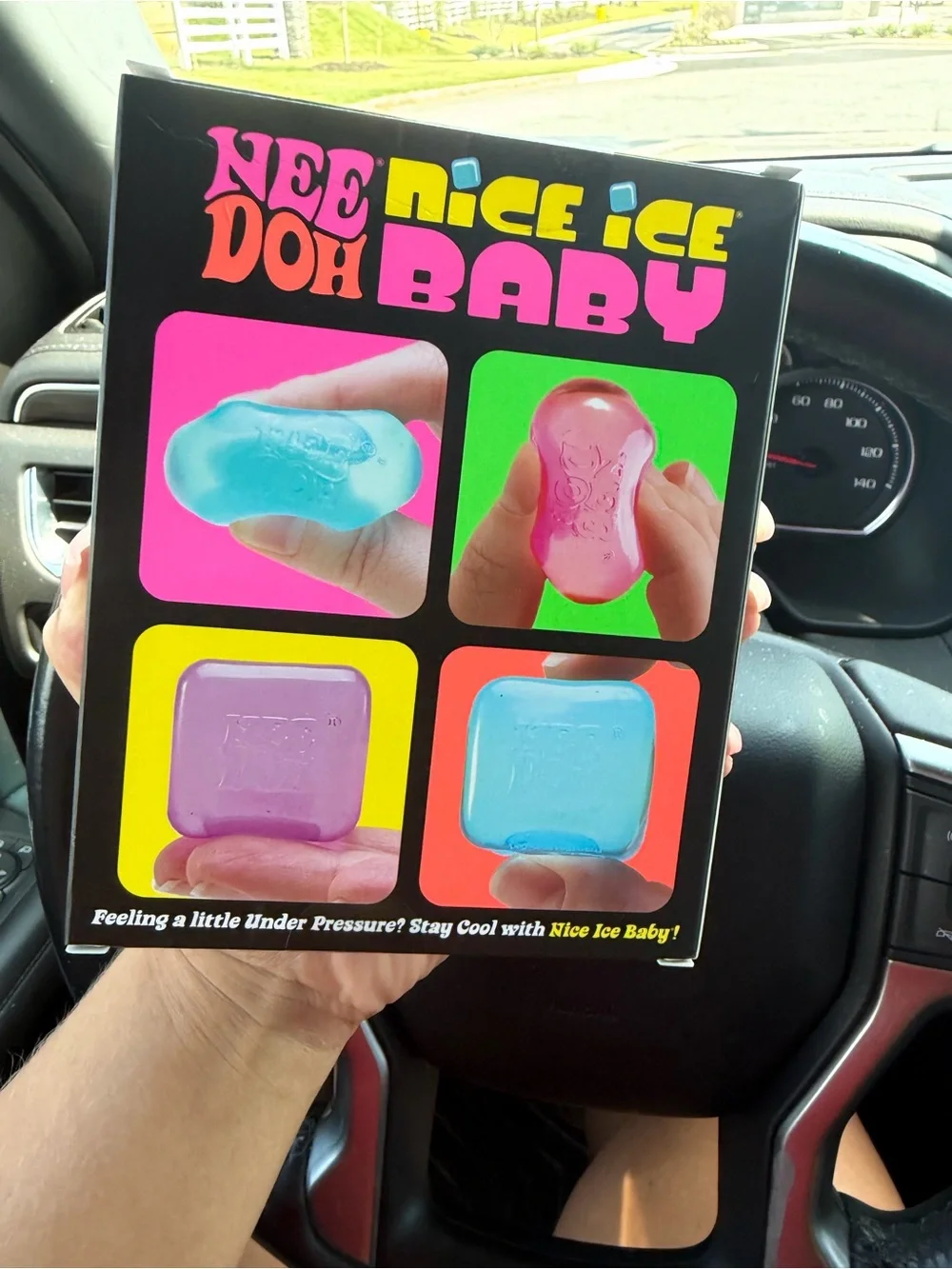 Nee Doh Nice Ice Baby Squish Set - Pink, Blue, Purple